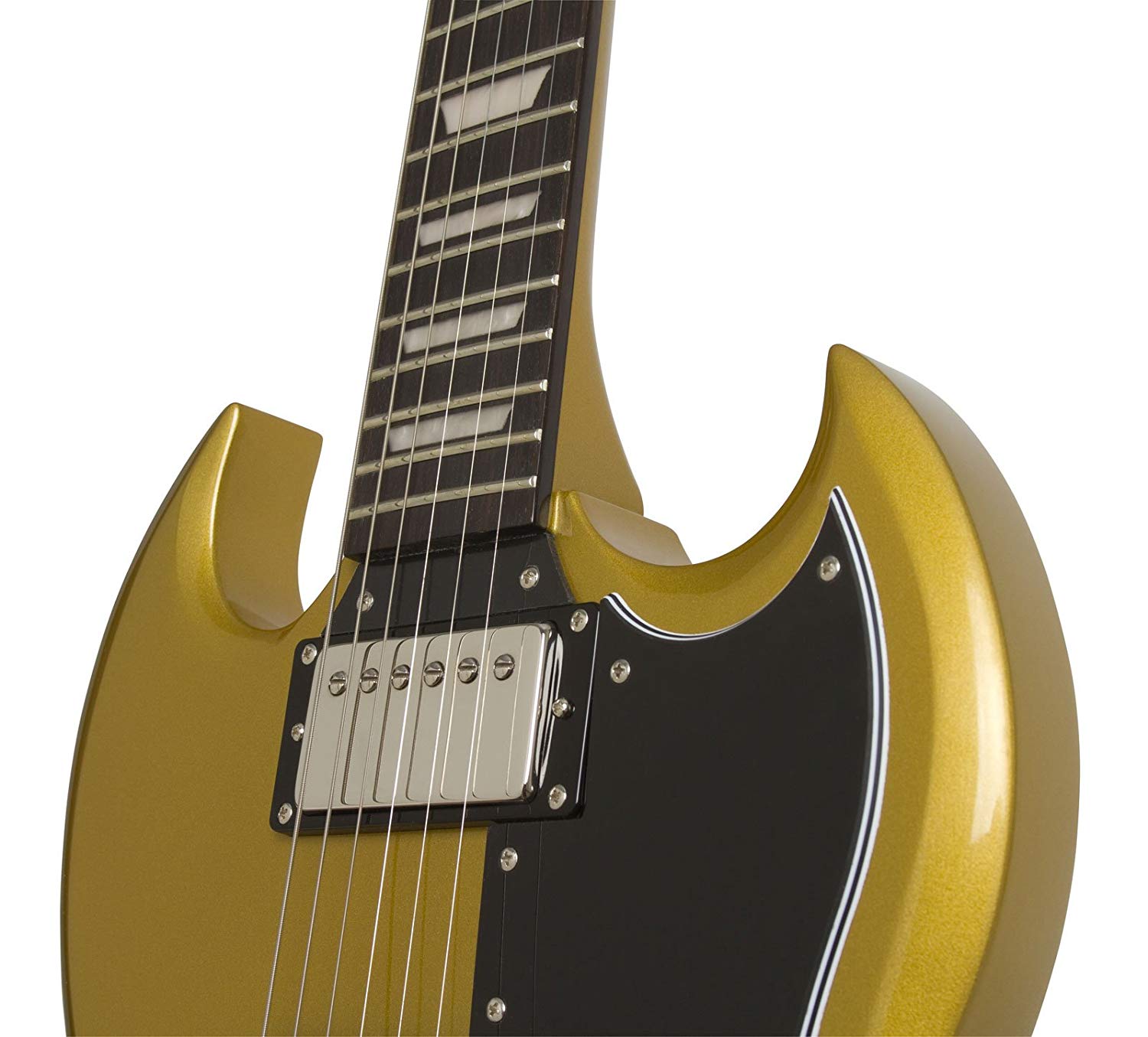 Epiphone G-400 Pro 1961 Ltd 2018 Hh Ht Pf - Metallic Gold - Guitare Électrique Double Cut - Variation 2
