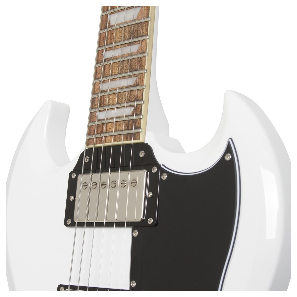 Epiphone G-400 Pro Hh Ht Pf - Alpine White - Guitare Électrique Double Cut - Variation 3