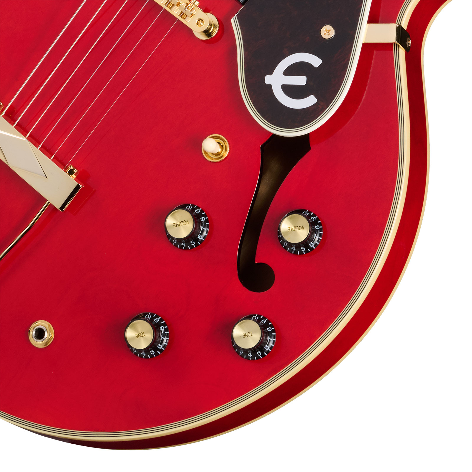Epiphone Gem Archer Sheraton Masterbilt 2mh Gibson Usa Ht Rw - Cherry Red - Guitare Électrique 1/2 Caisse - Variation 3