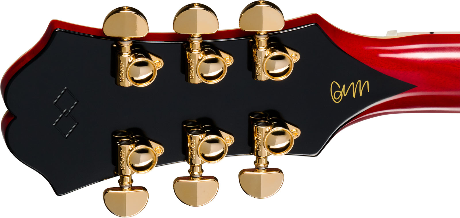 Epiphone Gem Archer Sheraton Masterbilt 2mh Gibson Usa Ht Rw - Cherry Red - Guitare Électrique 1/2 Caisse - Variation 5