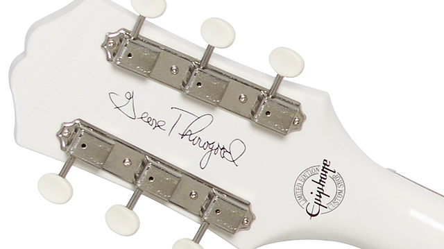 Epiphone George Thorogood Es-125tdc White Fang 2p90 Ht Pf - Bone White - Guitare Électrique 1/2 Caisse - Variation 3