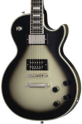 Guitare électrique single cut Epiphone Adam Jones Les Paul Custom Ernst Fuch Anti-Laokoon 1965 - Antique Silverburst
