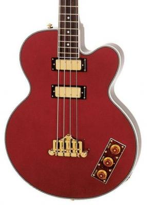 Basse électrique 1/2 caisse Epiphone Allen Woody Rumblekat Bass - Wine red