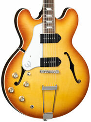 Guitare électrique gaucher Epiphone Casino USA LH - Royal tan