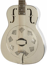 Dobro Hound Dog M-14 Metalbody Round Neck - nickel