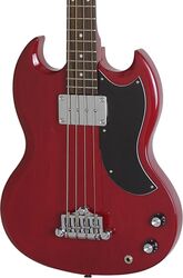 Basse électrique solid body Epiphone EB-0 Bass - Cherry