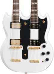 Guitare électrique double manche Epiphone IBG EDS-1275 Doubleneck 6/12-String - Alpine white