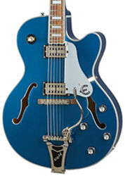 Guitare électrique 3/4 caisse & jazz Epiphone Emperor Swingster - Delta blue metallic