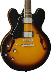 Guitare électrique gaucher Epiphone Inspired By Gibson ES-335 LH - Vintage sunburst