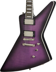 Guitare électrique rétro rock Epiphone Modern Prophecy Extura - Purple tiger aged