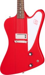 Guitare électrique rétro rock Epiphone 1963 Firebird I Reissue - cardinal red