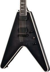 Guitare électrique métal Epiphone Modern Flying V Prophecy - Obsidian storm satin