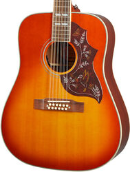 Guitare folk Epiphone Inspired by Gibson Hummingbird 12-String - Aged cherry sunburst