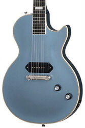 Guitare électrique single cut Epiphone Jared James Nichols Blues Power Les Paul Custom - Aged pelham blue