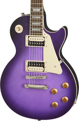 Guitare électrique single cut Epiphone Les Paul Classic Modern - Worn purple