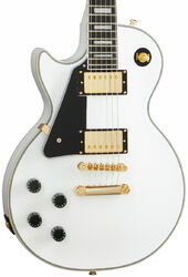 Guitare électrique gaucher Epiphone Les Paul Custom LH - Alpine white