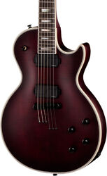 Guitare électrique single cut Epiphone Modern Les Paul Prophecy - Crimson fog satin