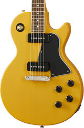 Guitare électrique single cut Epiphone Les Paul Special - Tv yellow