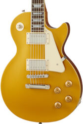 Guitare électrique single cut Epiphone Les Paul Standard 50s - Metallic gold