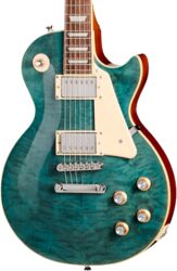 Guitare électrique single cut Epiphone Original Les Paul Standard 60s Quilt Top Ltd - translucent blue