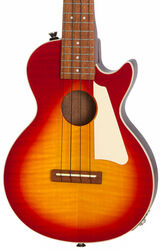 Ukulélé Epiphone Les Paul Tenor Acoustic/Electric Ukulele - Aged cherry sunburst