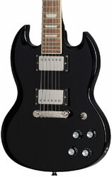 Guitare électrique double cut Epiphone Power Players SG - Dark matter ebony