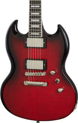 Guitare électrique double cut Epiphone Modern Prophecy SG - Red tiger aged 
