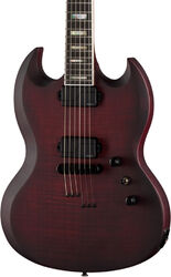 Guitare électrique double cut Epiphone Modern SG Prophecy - Crimson fog satin