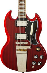 Guitare électrique double cut Epiphone SG Standard '61 Maestro Vibrola - Vintage cherry