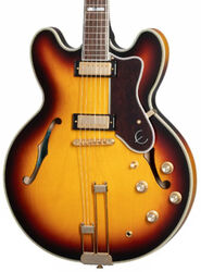 Guitare électrique 1/2 caisse Epiphone Archtop Sheraton - Vintage sunburst