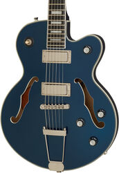 Guitare électrique 1/2 caisse Epiphone Uptown Kat ES - Sapphire blue metallic