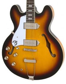 Guitare électrique 1/2 caisse Epiphone Casino LH - Vintage sunburst