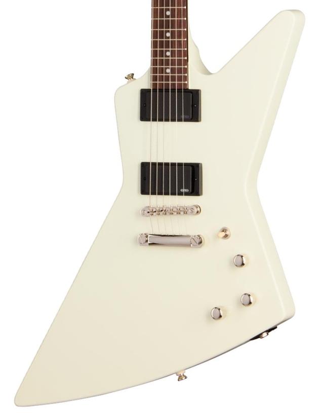 Guitare électrique métal Epiphone IBG Explorer 80s - Classic white