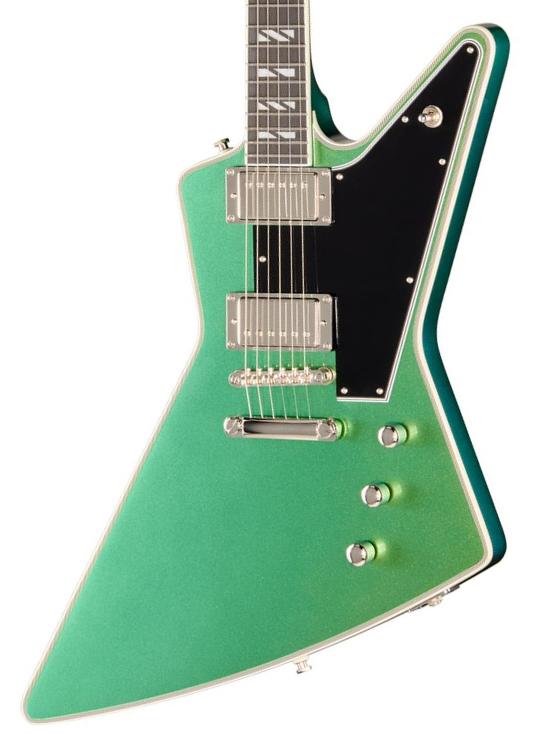 Guitare électrique métal Epiphone IBG Futura Explorer Custom - Dragonfly Shift