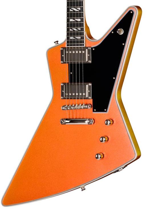 Guitare électrique métal Epiphone IBG Futura Explorer Custom - Firestorm Shift