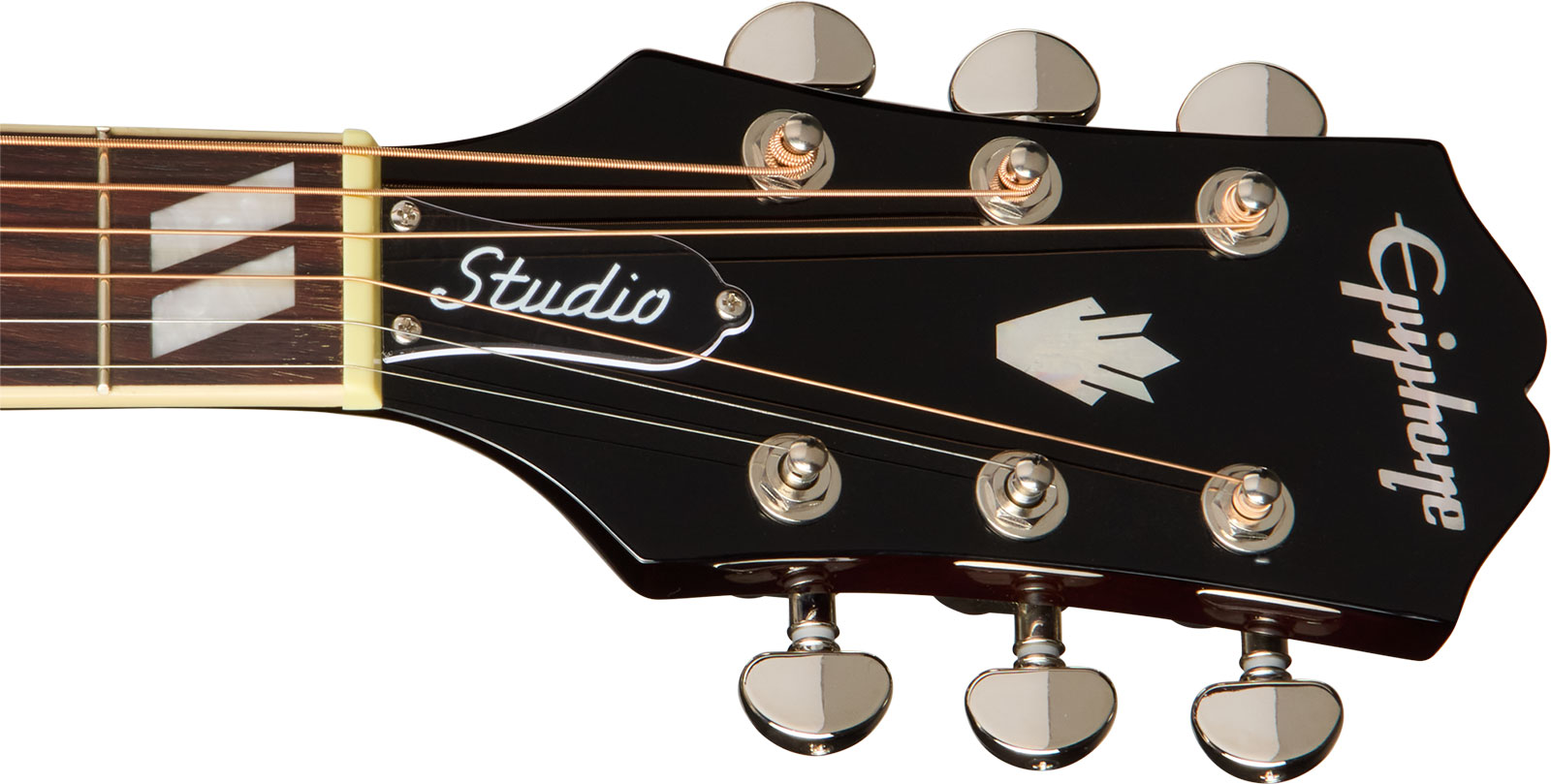 Epiphone Hummingbird Studio Ec Ibg Dreadnought Cw Epicea Acajou Rw - Natural - Guitare Folk - Variation 5