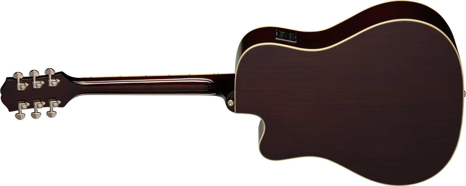 Epiphone Hummingbird Studio Ec Lh Gaucher Ibg Dreadnought Cw Epicea Acajou Rw - Natural - Guitare Folk - Variation 1