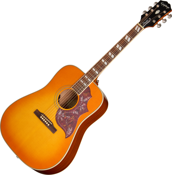 Epiphone IBG Hummingbird Studio - heritage cherry sunburst Folk guitar