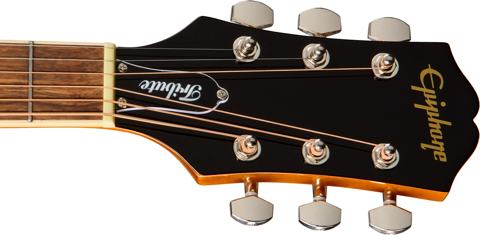 Epiphone Hummingbird Tribute Dreadnought Shsc Epicea Acajou Lau - Heritage Sunburst - Guitare Folk - Variation 4