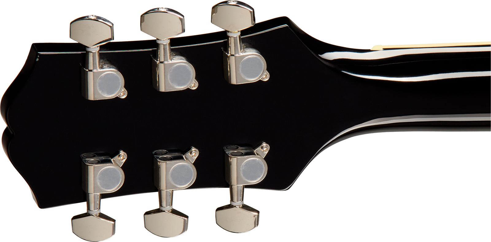Epiphone Hummingbird Tribute Dreadnought Shsc Epicea Acajou Lau - Ebony - Guitare Folk - Variation 5