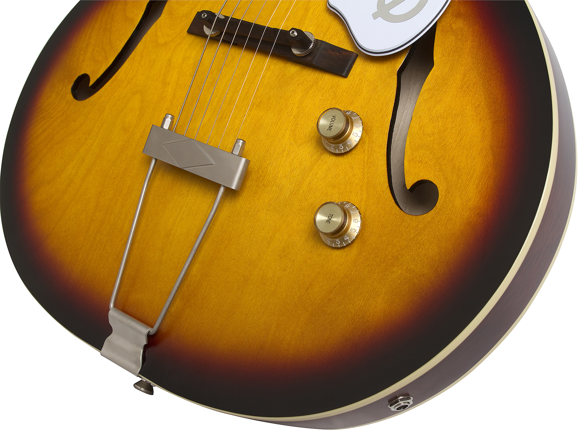 Epiphone Inspired By 1966 Century 2016 - Aged Gloss Vintage Sunburst - Guitare Électrique 1/2 Caisse - Variation 3
