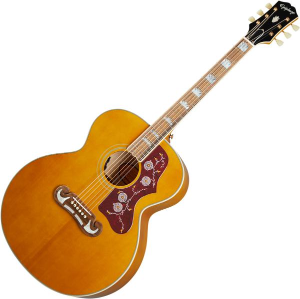 Guitare electro acoustique Epiphone Inspired by Gibson J-200 - aged antique natural 