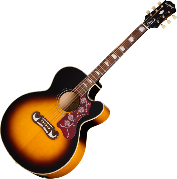 Epiphone IBG J-200 Studio EC - vintage sunburst Folk guitar