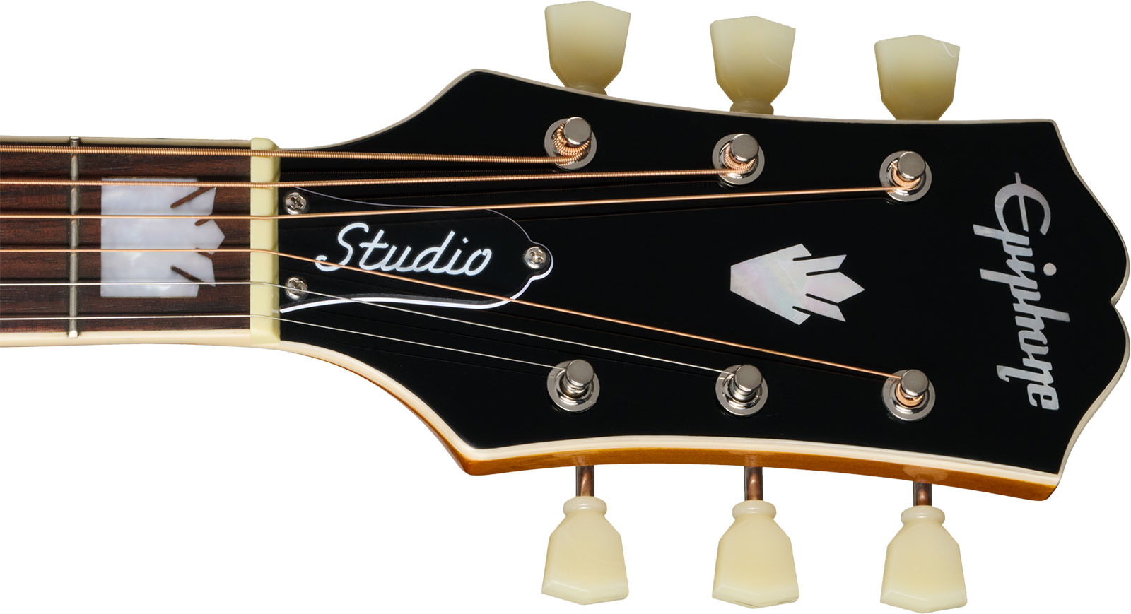 Epiphone J200 Studio Ec Ibg Jumbo Cw Epicea Acajou Rw - Natural - Guitare Folk - Variation 5