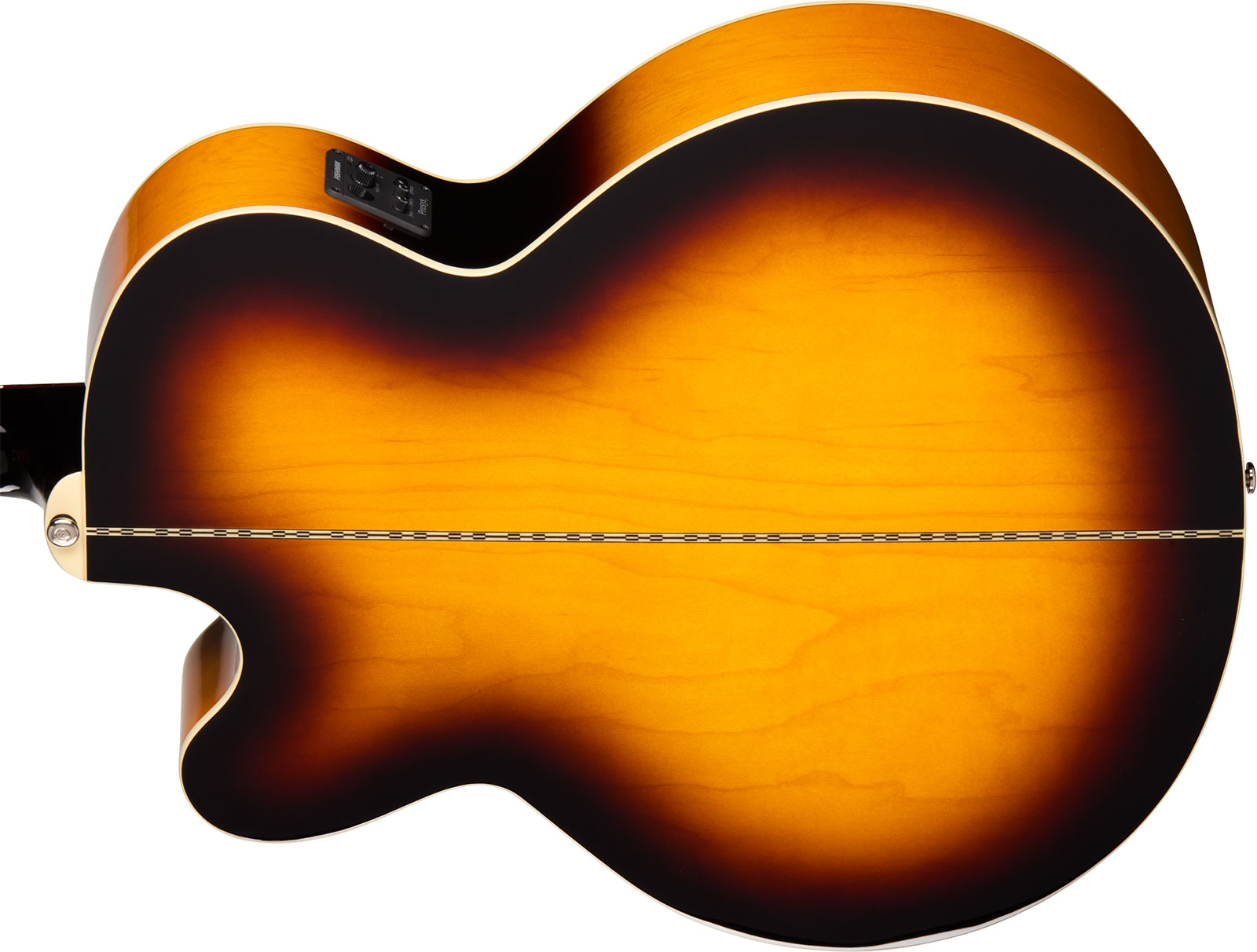 Epiphone J200 Studio Ec Lh Gaucher Ibg Jumbo Cw Epicea Acajou Rw - Vintage Sunburst - Guitare Folk - Variation 4