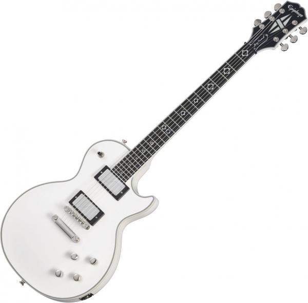 Solidbody e-gitarre Epiphone Jerry Cantrell Les Paul Custom Prophecy - Bone white