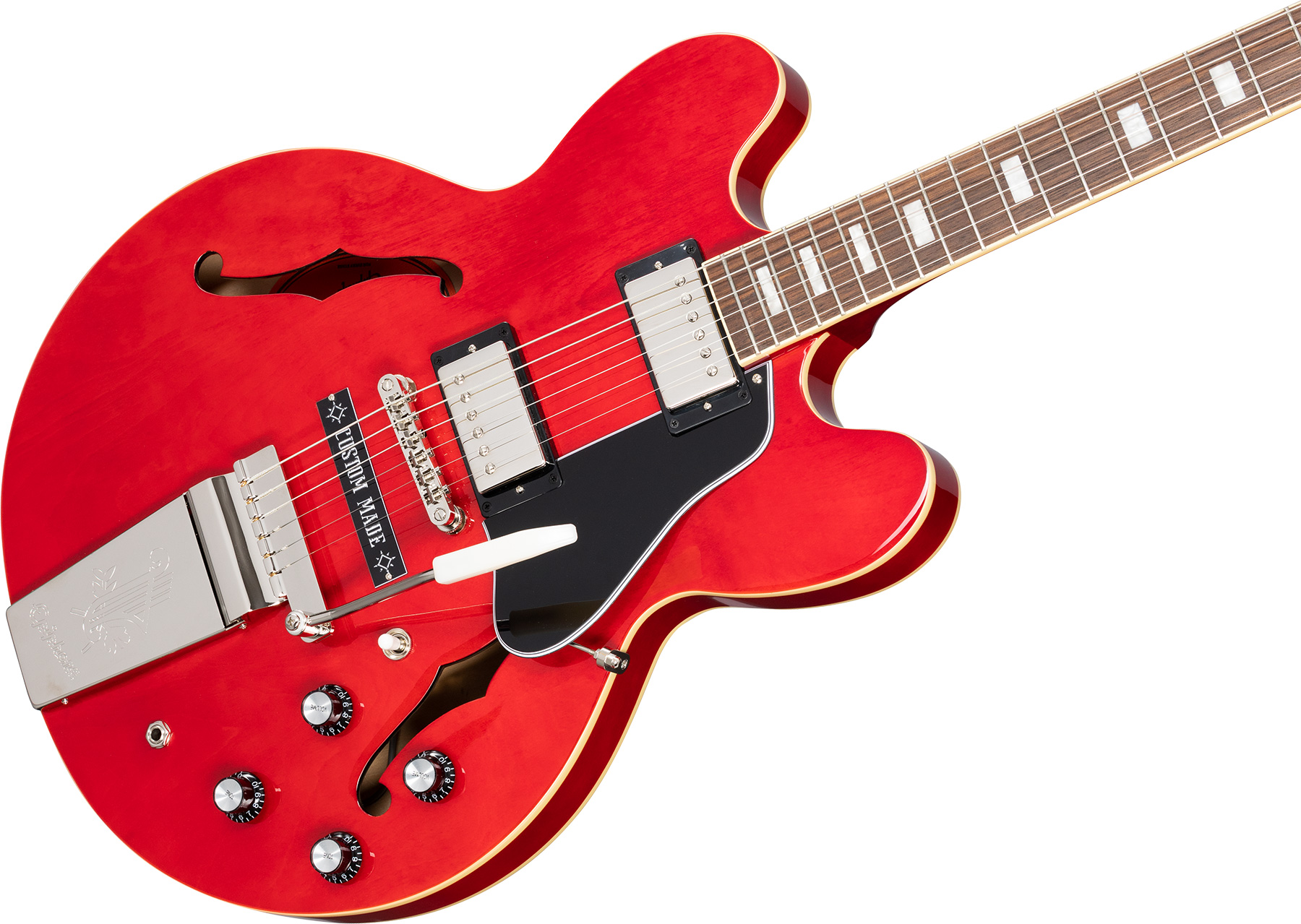 Epiphone Joe Bonamassa Es-335 1962 2h Trem Lau - Sixties Cherry - Guitare Électrique Signature - Variation 3