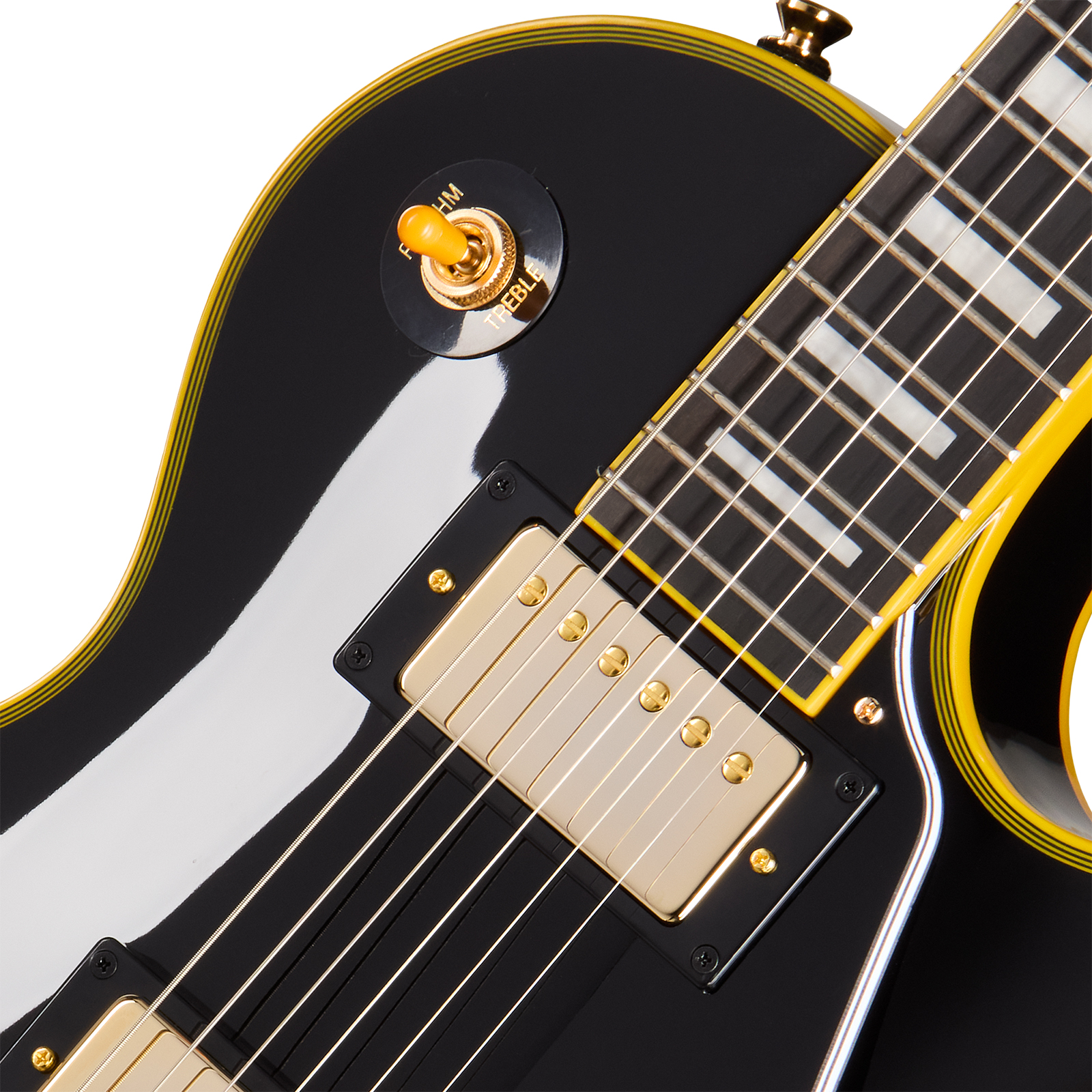 Epiphone Joe Bonamassa Les Paul Custom 1959 Bigsby Ltd Signature 2h Trem Ebo - Antique Ebony - Guitare Électrique Single Cut - Variation 2