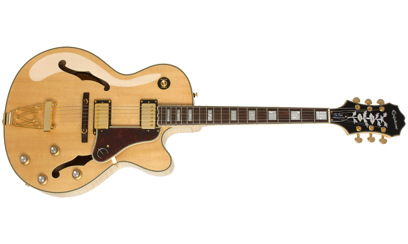 Epiphone Joe Pass Emperor Ii Pro Hh Ht Rw - Natural - Guitare Électrique 3/4 Caisse & Jazz - Variation 1