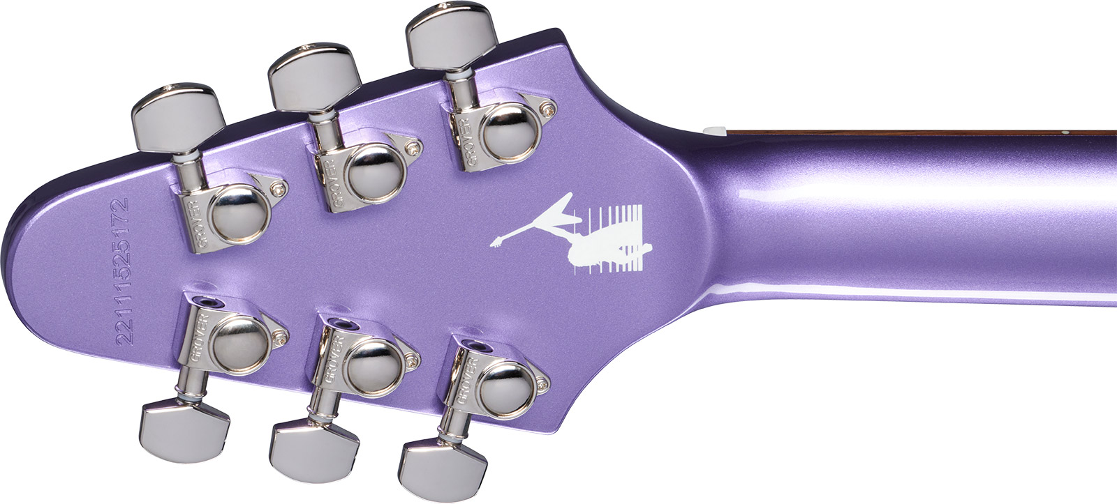 Epiphone Kirk Hammett Flying V 1979 Signature 2h Gibson  Ht Rw - Purple Metallic - Guitare Électrique Signature - Variation 4